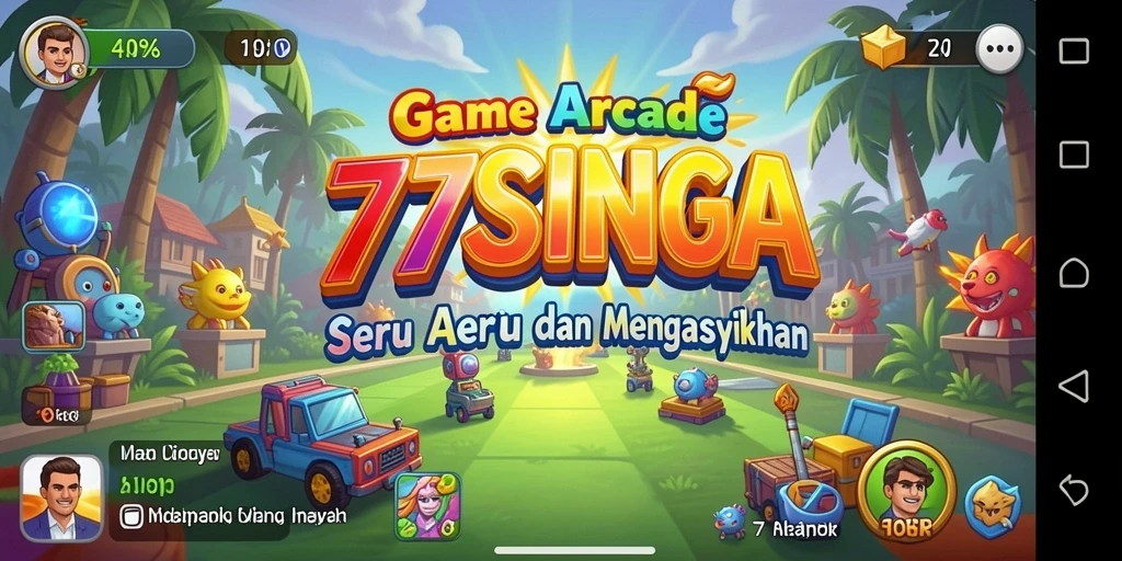 Tampilan aksi seru dari gameplay 77SINGA yang menghibur.