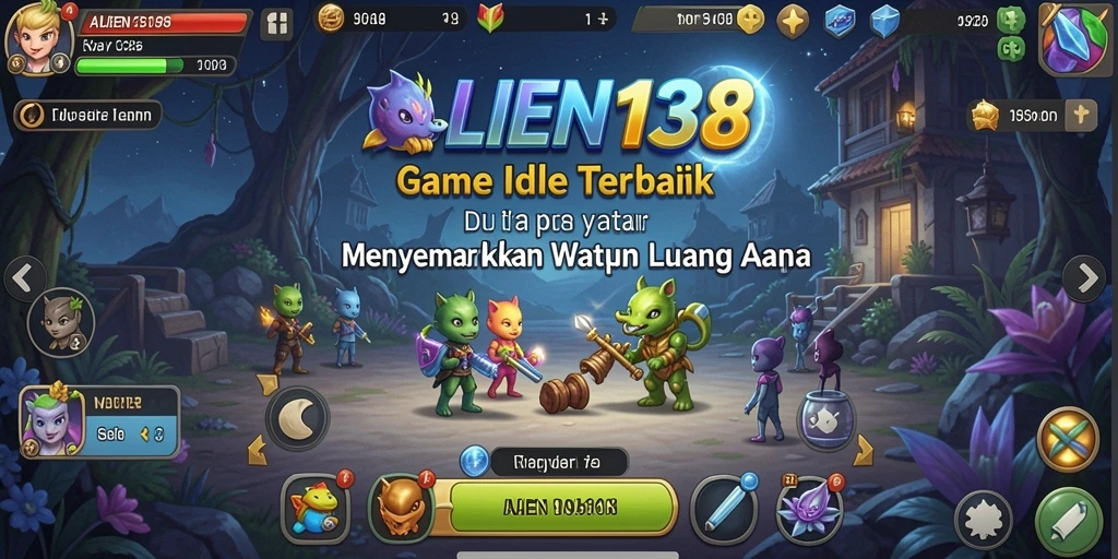 Screenshot utama ALIEN138 menampilkan gameplay santai dan menyenangkan.