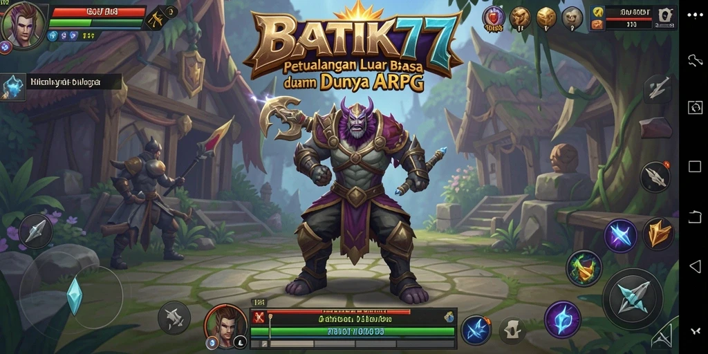 Tangkapan layar gameplay BATIK77 menampilkan aksi pertarungan yang mendebarkan dalam dunia batik.