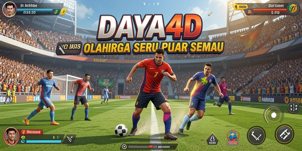 Tampilan utama gameplay DAYA4D yang menarik dan penuh aksi olahraga.