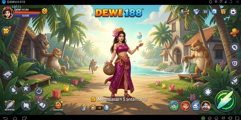 Tampilan permainan DEWI188 yang menarik dan penuh warna.
