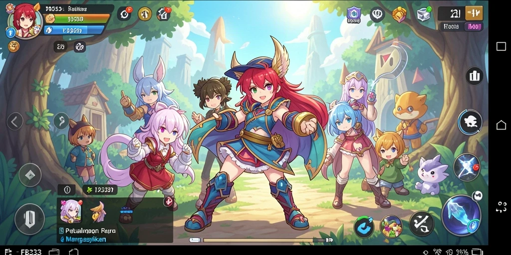 Tampilan gameplay FB333 dengan karakter Anime yang keren dan aksi seru.