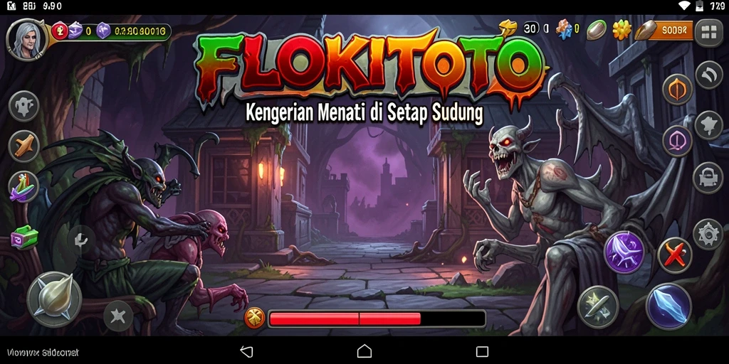Gameplay FLOKITOTO di lingkungan menyeramkan membangkitkan rasa takut.