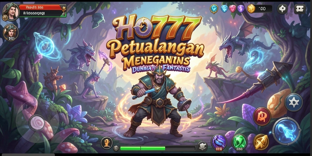 Tangkapan layar menampilkan aksi mendebarkan dalam permainan petualangan HO777.