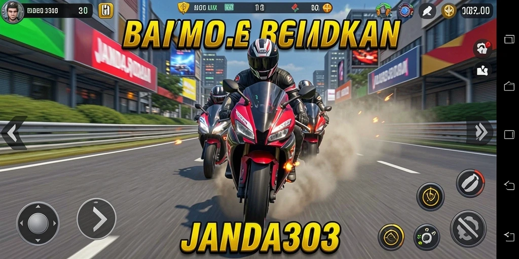 Gameplay intens balap motor di JANDA303 yang mendebarkan.