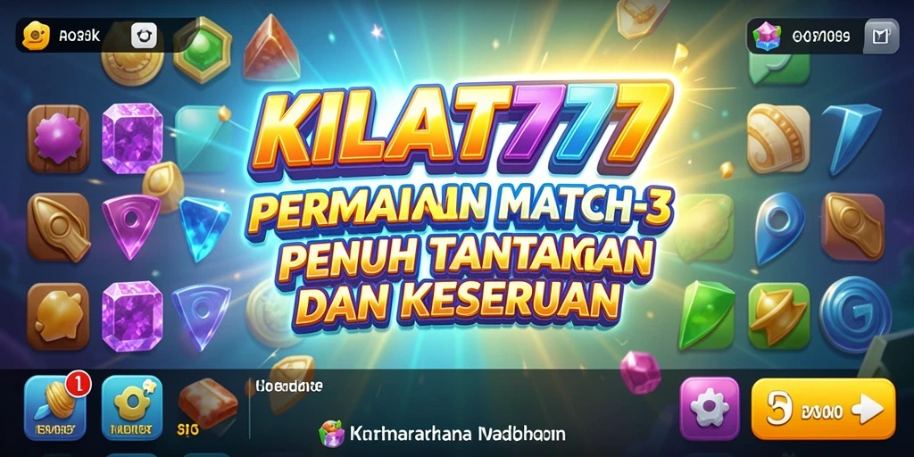 Tampilan gameplay menakjubkan KILAT777 dengan kombinasi warna cerah.