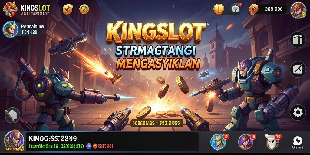 Tampilan gameplay yang mendebarkan dalam KINGSLOT.