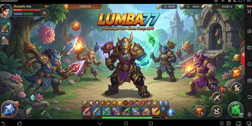 Screenshot dari gameplay RPG yang menampilkan petualangan seru.