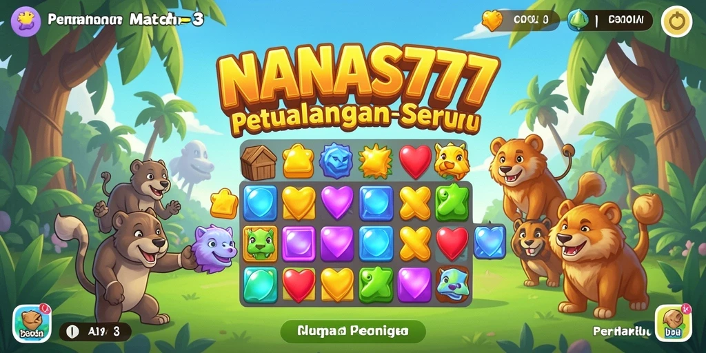 Tampilan permainan <strong>NANAS777</strong> yang cerah dan menawan dengan gameplay seru.