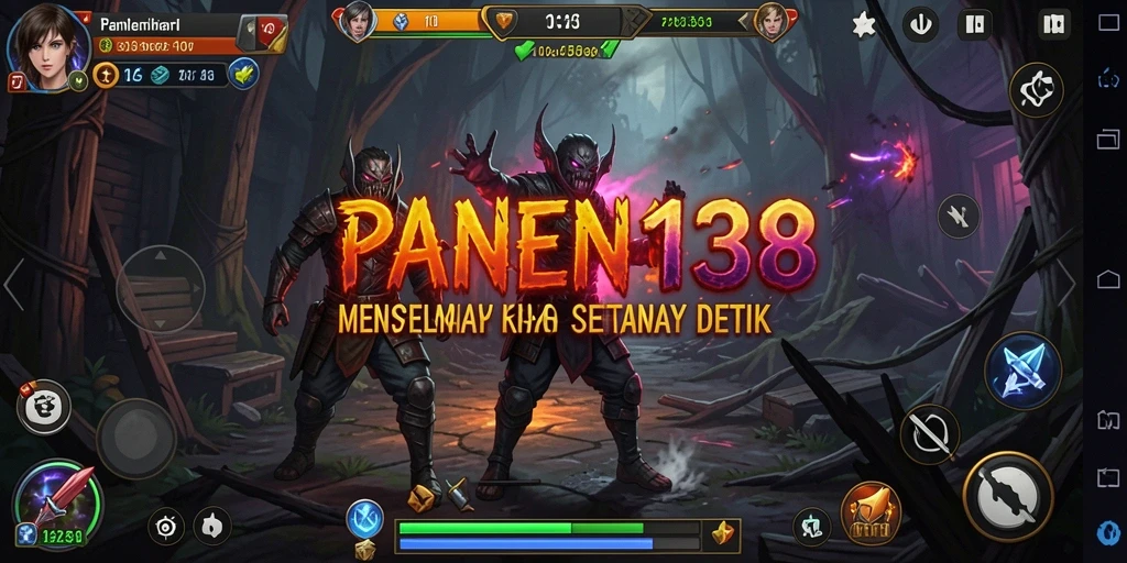 Tampilan gameplay <strong>PANEN138</strong> yang menyeramkan dan misterius.