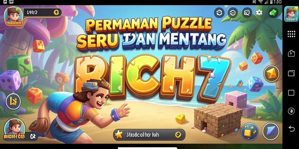 Tampilan gameplay RICH7 yang menarik dalam genre Puzzle.