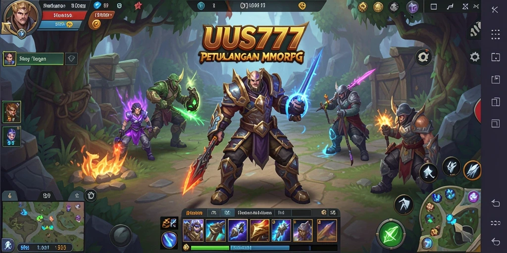 Screenshot UUS777 menunjukkan petualangan epik dalam dunia MMORPG.