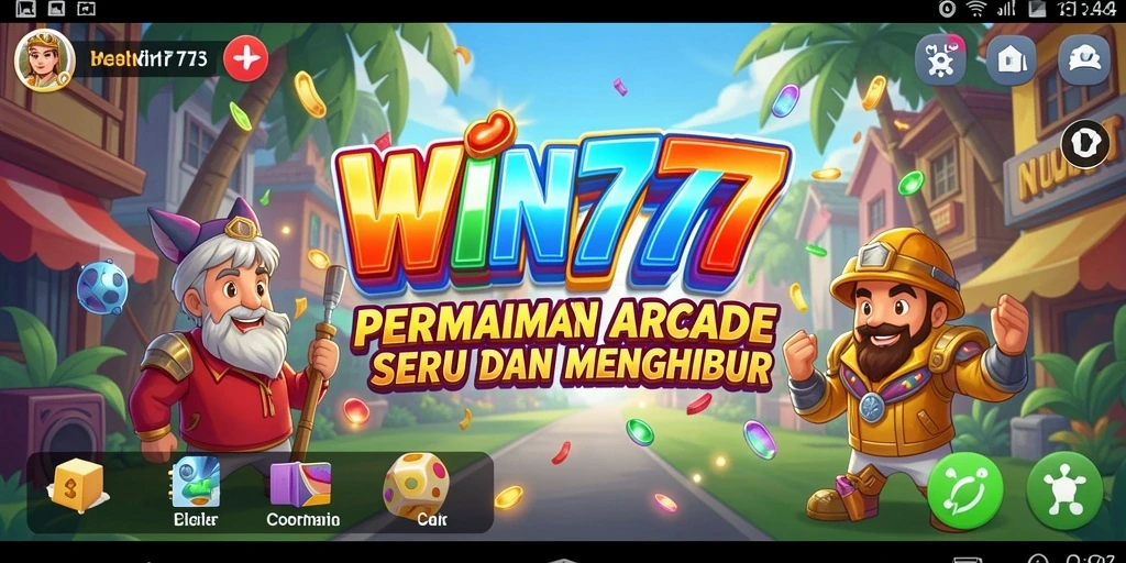 Tampilan gameplay <strong>WIN777</strong> yang penuh warna dan dinamis.